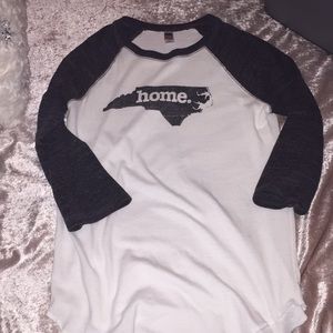 North Carolina home baseball tee